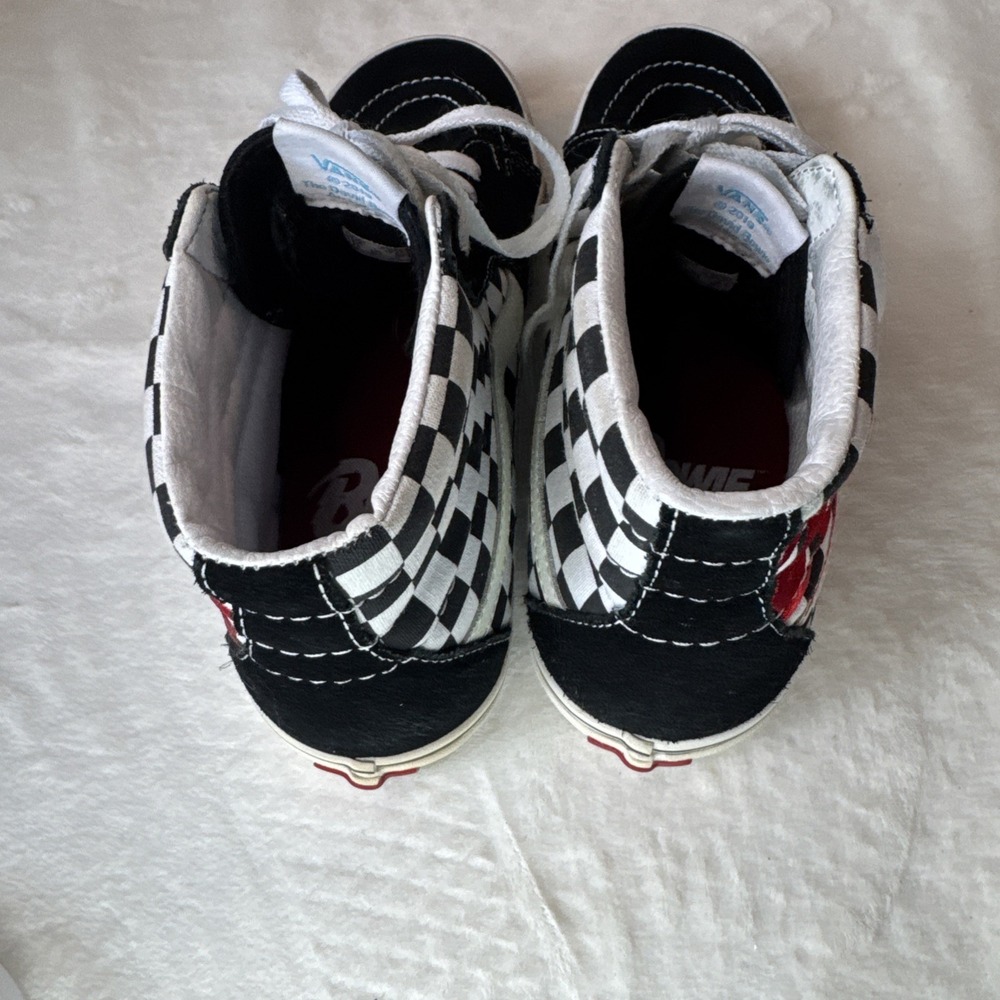 Vans Sk8-Hi Shoes Mens Size 9 Womens 10.5 David Bowie Checkerboard 2019 - Picture 7 of 12